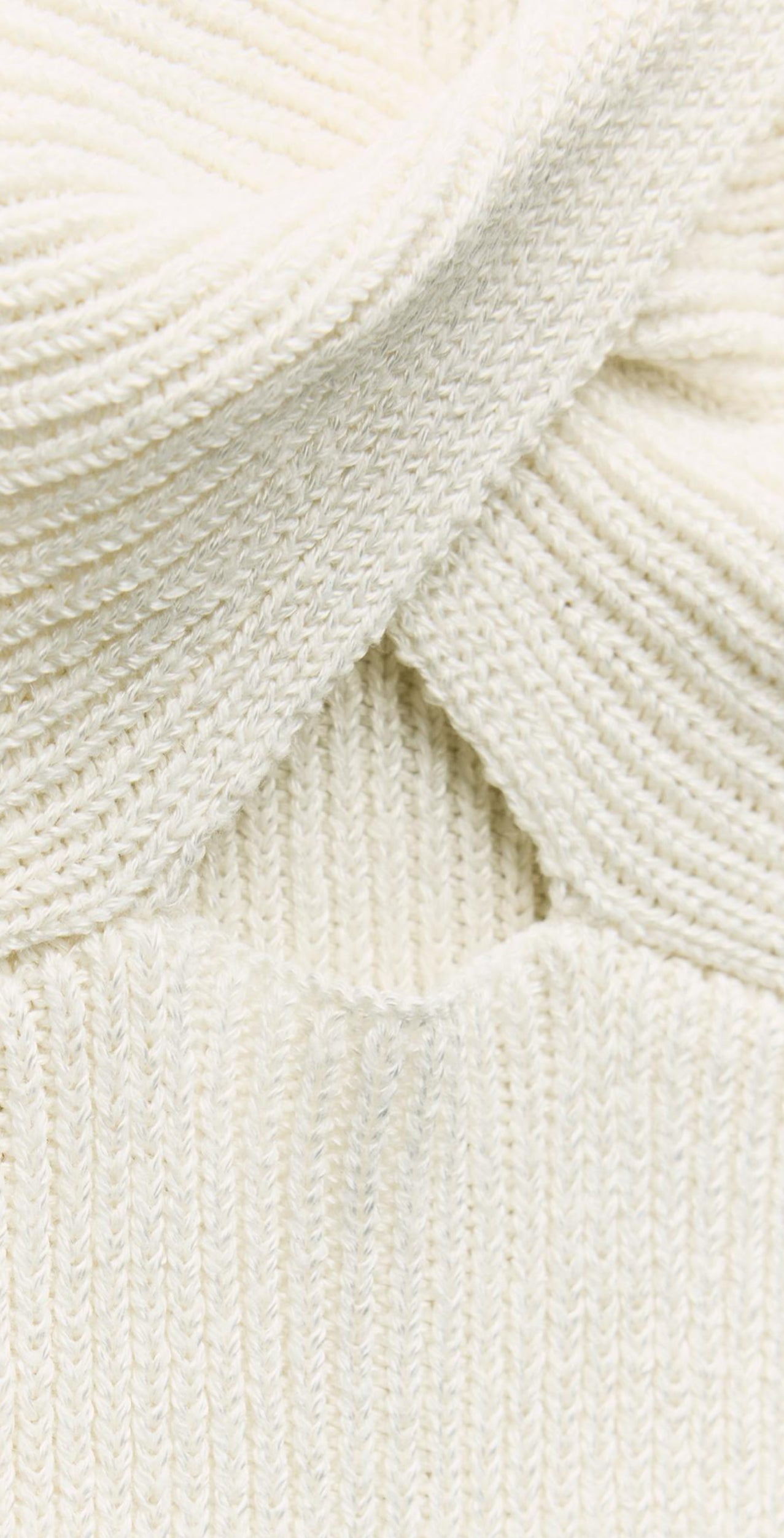 ZARA Basic Knit Linen Blend Top