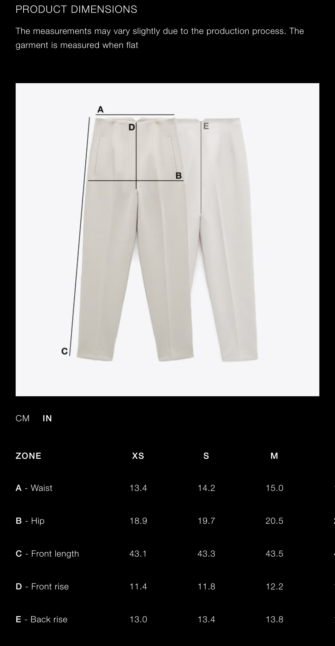 ZARA Belted Full Length Pants