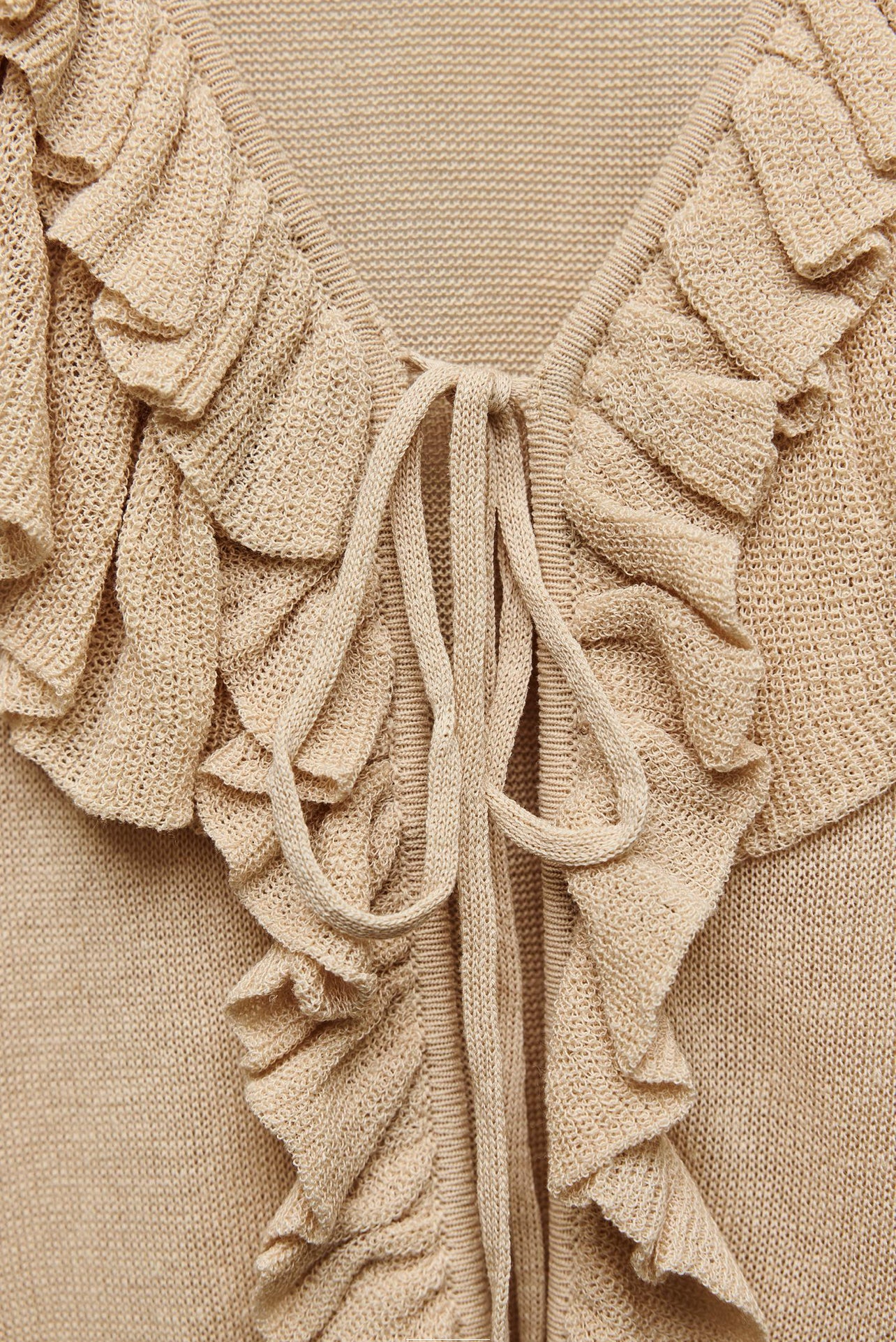 ZARA Ruffled Knit Top