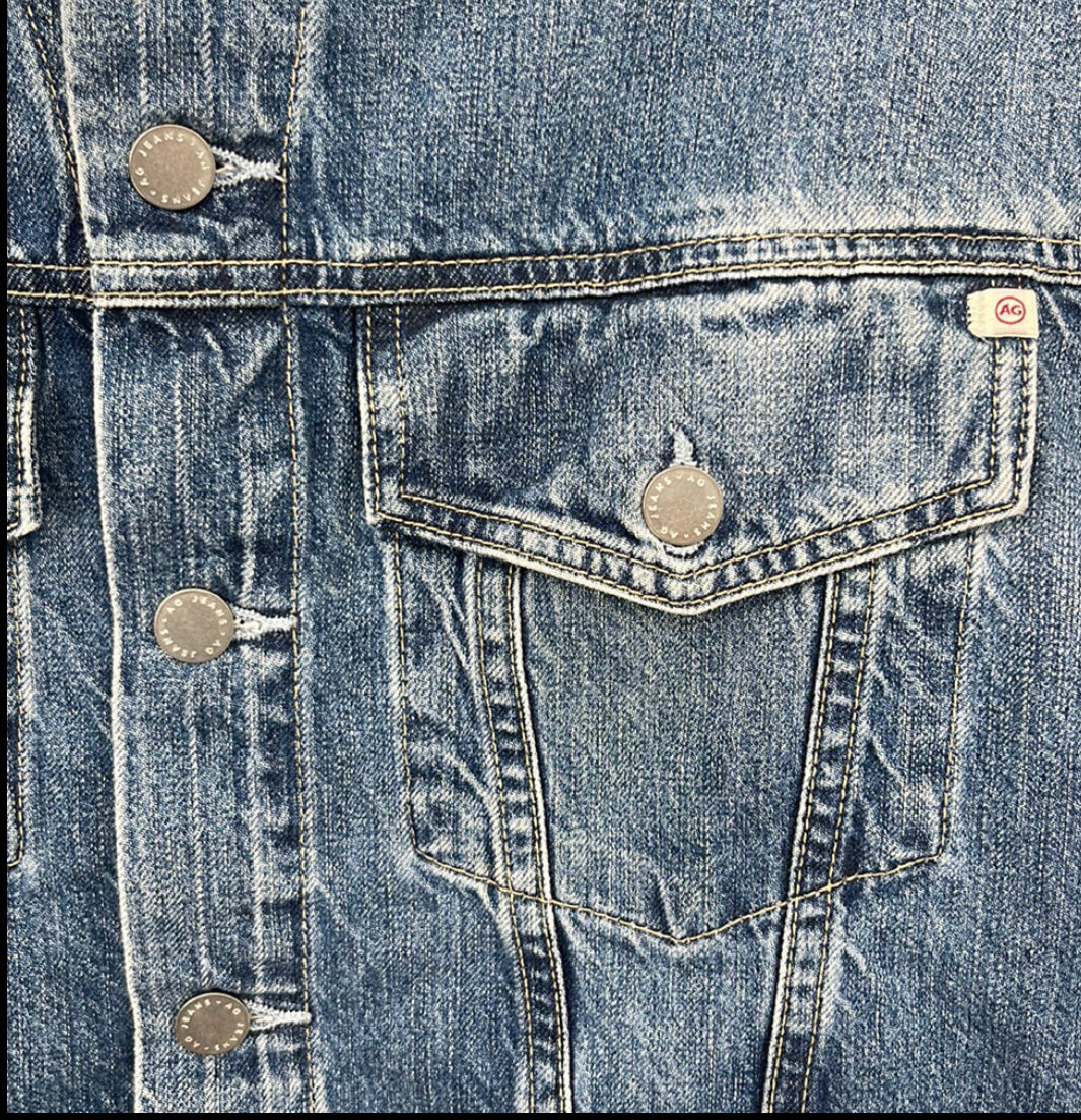 AG Adriano Goldschmied Mirah Cropped Trucker Jean Jacket