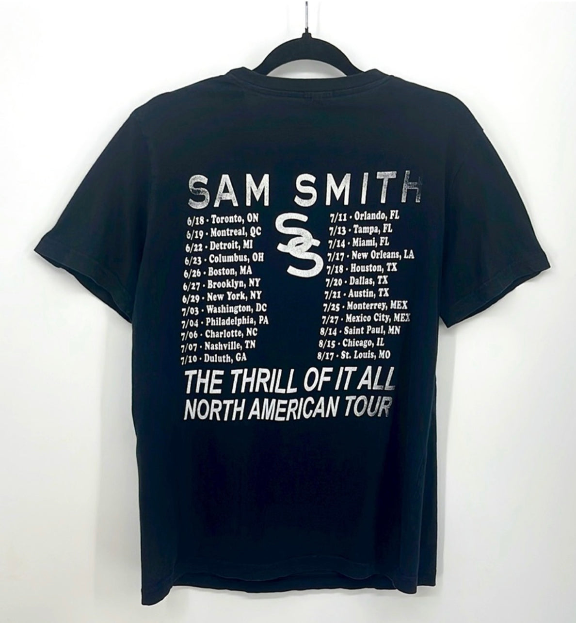Sam Smith The Thrill Of It All Tour Shirt