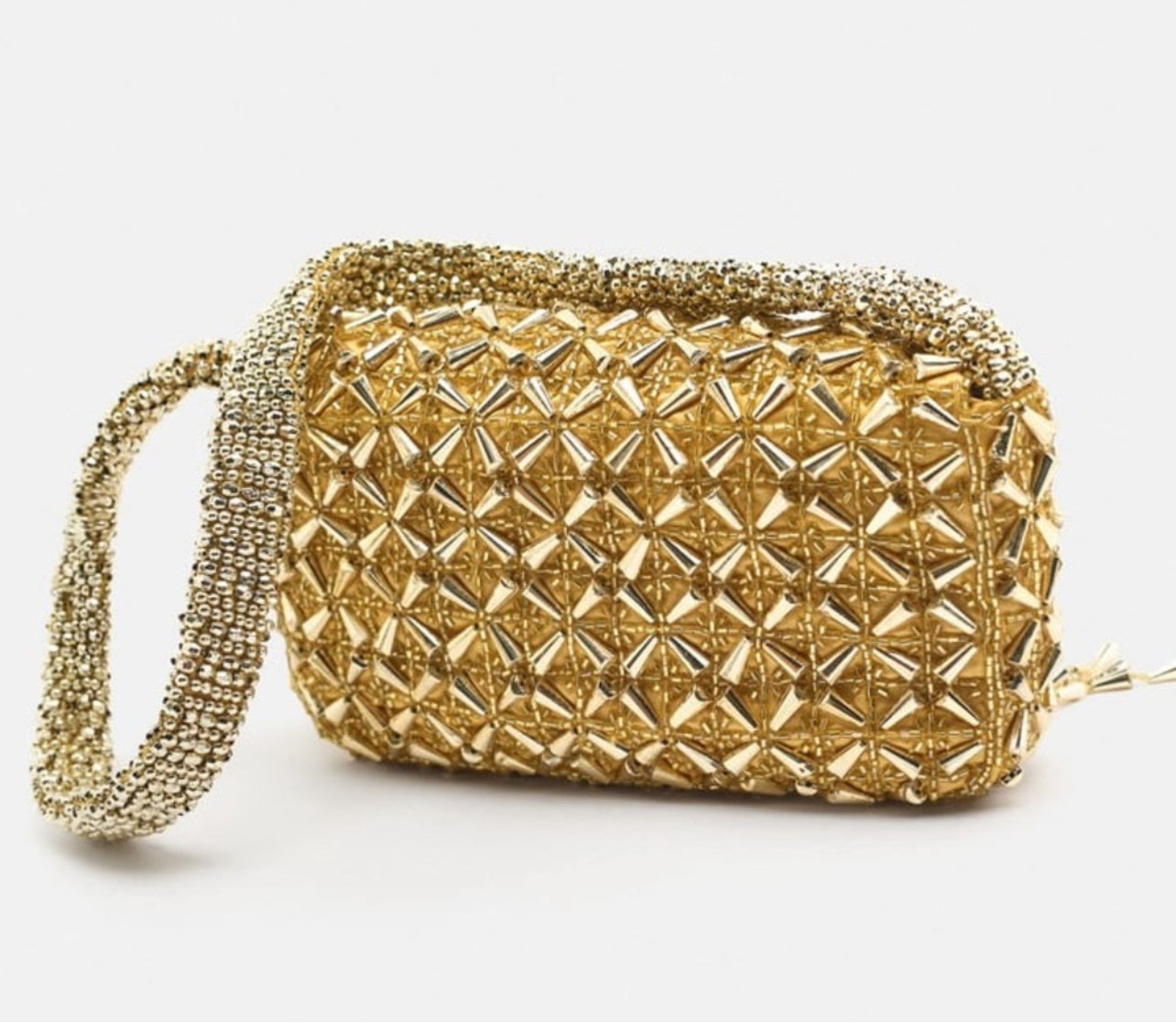 Zara Beaded Fringe Purse