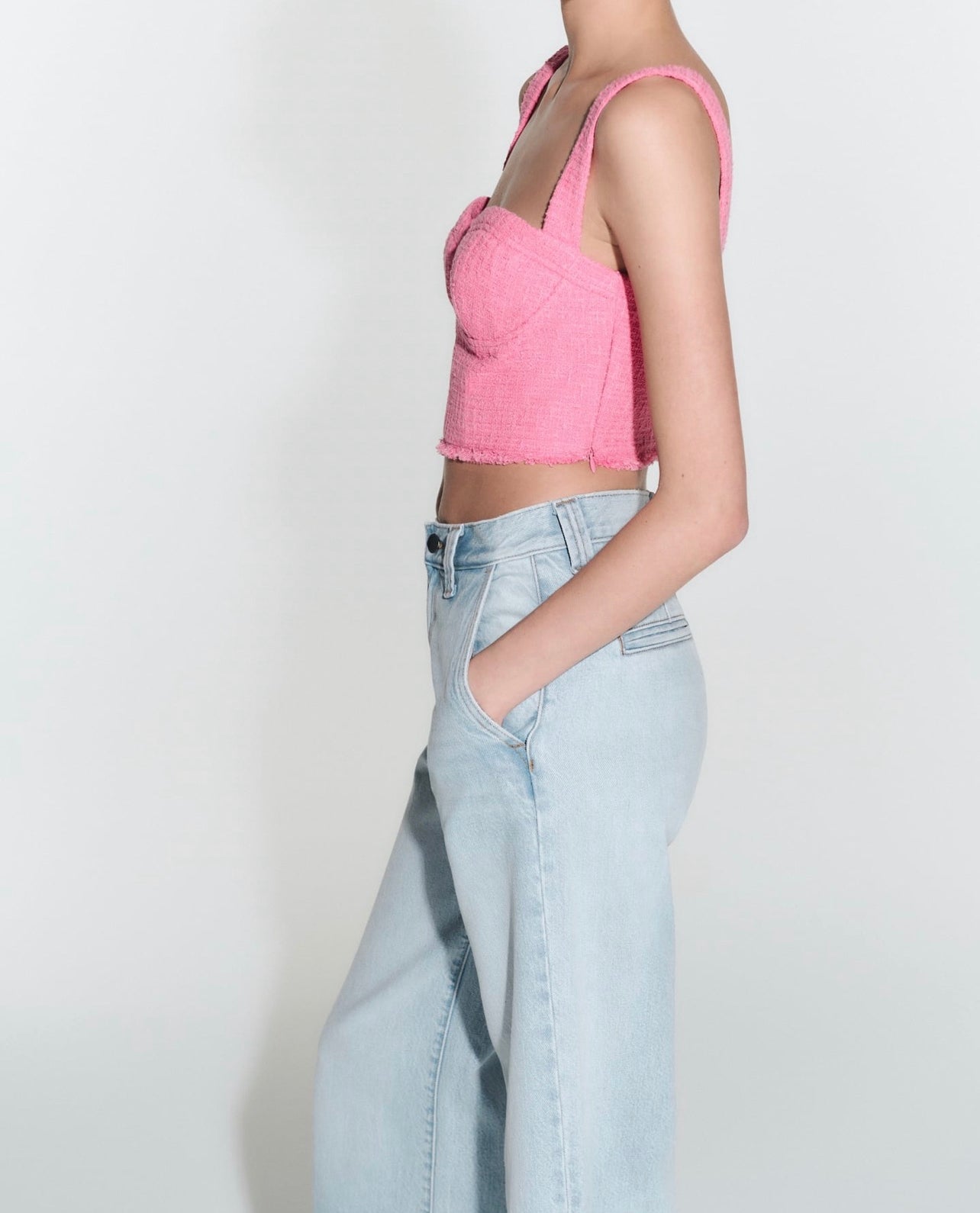 Zara Textured Bustier