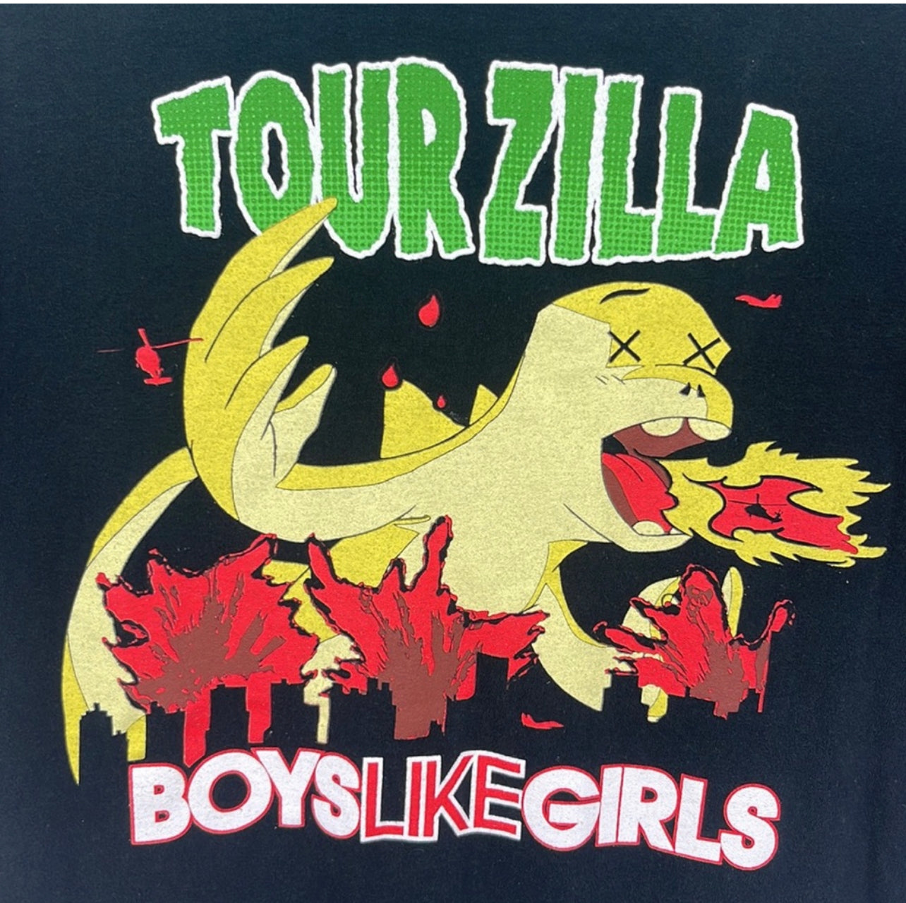Boys Like Girls Tourzilla Graphic Tour T-Shirt