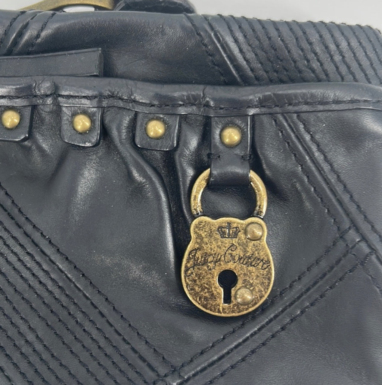 Vintage Juicy Couture Leather Wristlet