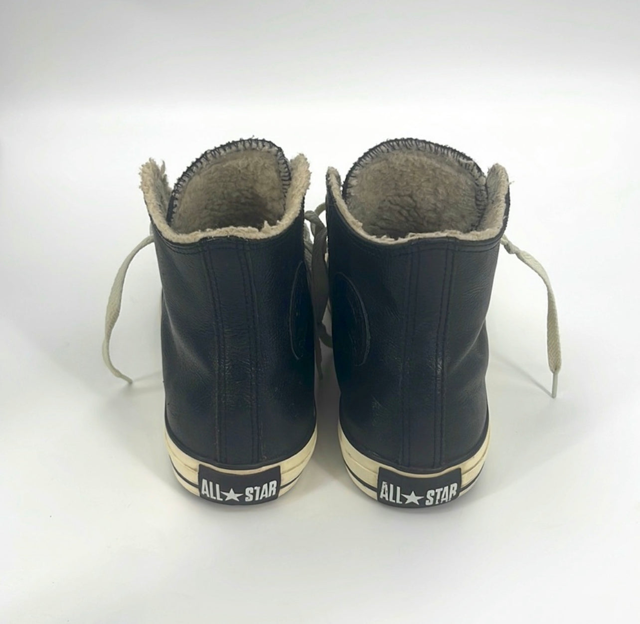 Converse All Star Leather Sherpa Sneakers