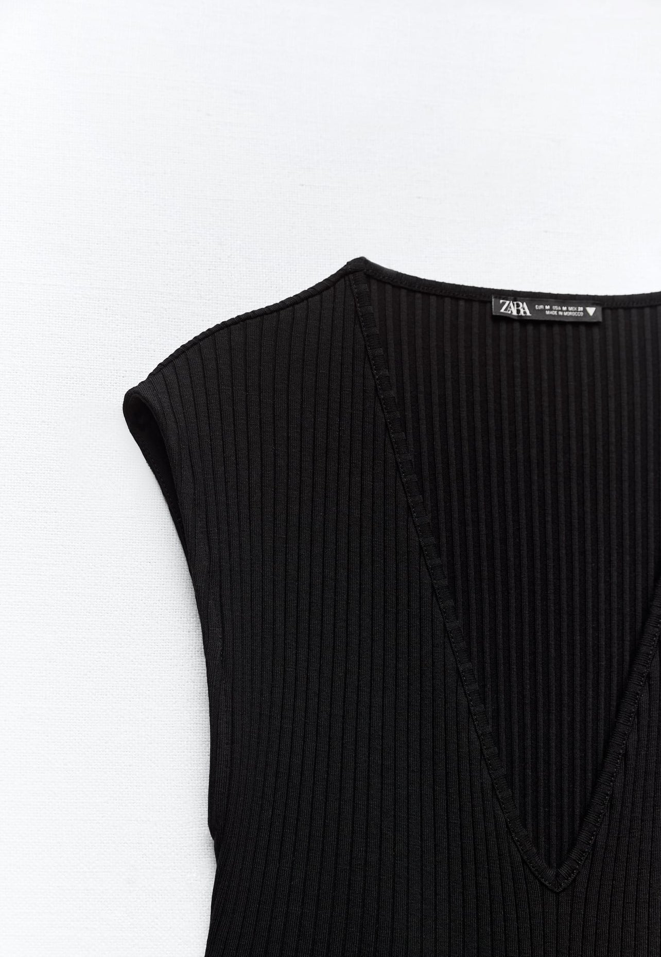 ZARA Cut Out Fitted Rib Dress