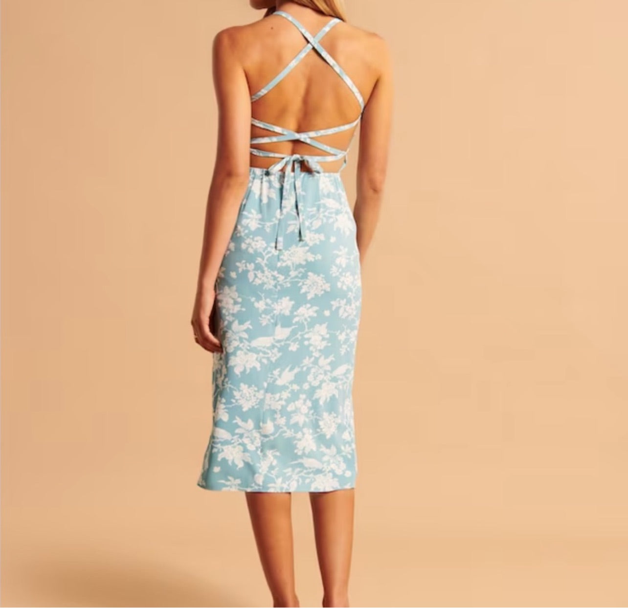 Abercrombie & Fitch Robe midi froncée pour femme