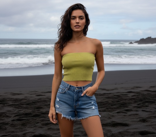 Aritzia Babaton Essamba Sculpt Knit Tube Top