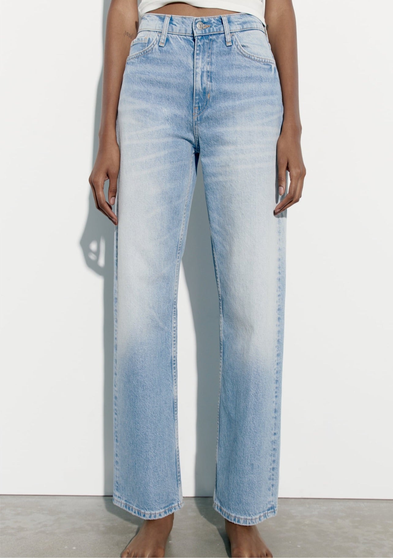 Zara High Rise Barrel Leg Jeans Change Things Up