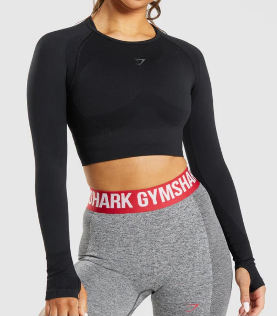 Gymshark Flex Sports Long Sleeve Crop Top
