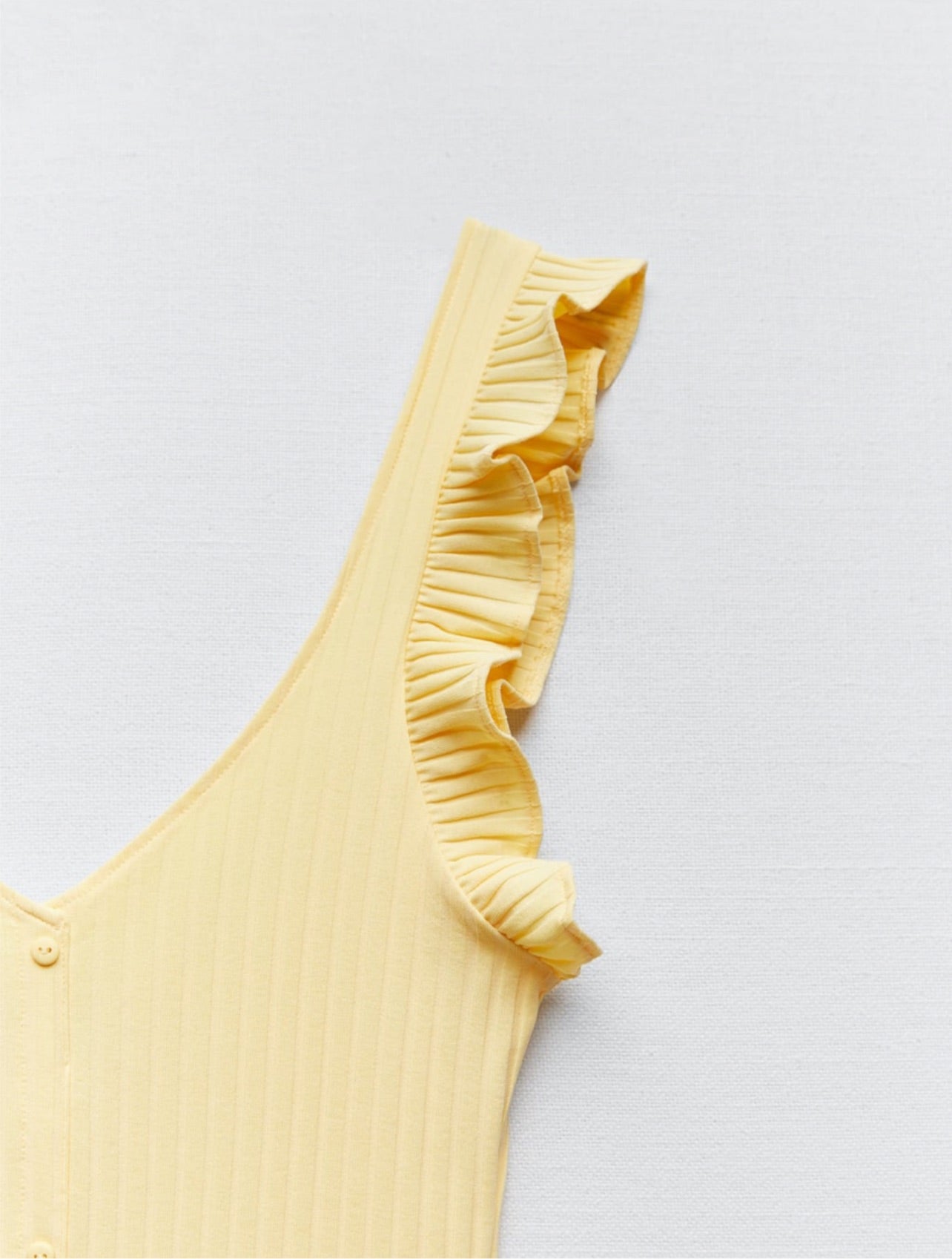 Zara Ribbed Dress with Buttons