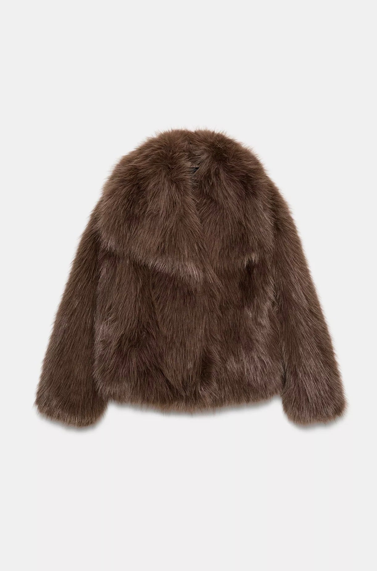 ZARA ZW Collection Faux Fur  Short Coat