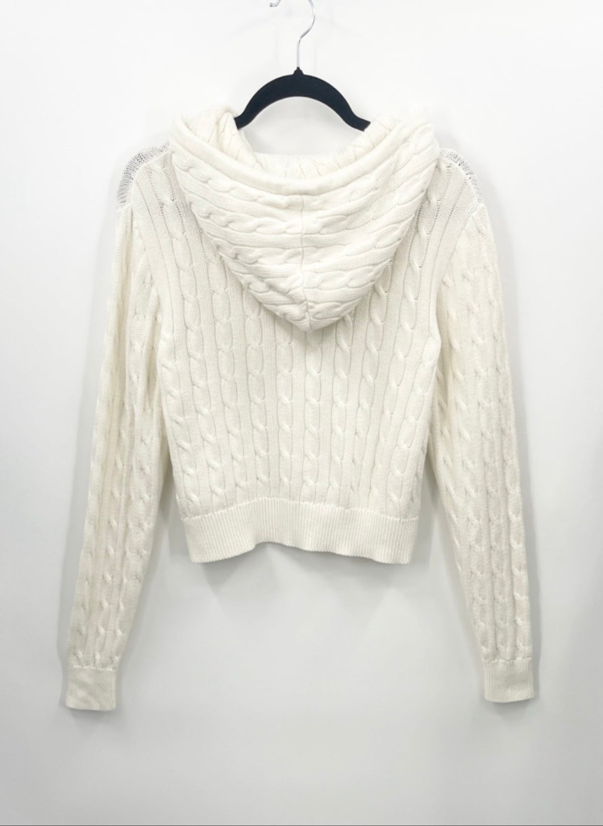HARLOW Maude Cable-Knit Zip Up Sweater