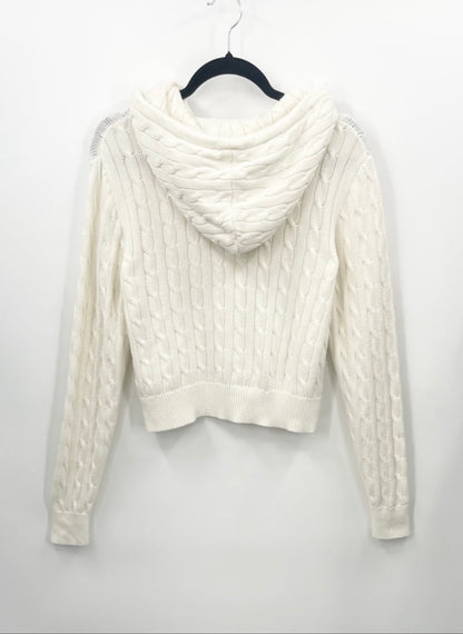 HARLOW Maude Cable-Knit Zip Up Sweater