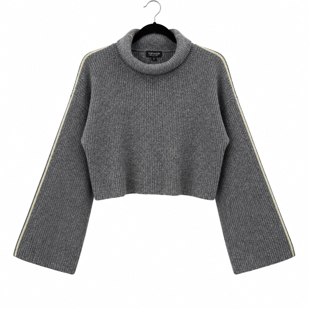 TOPSHOP Oversized Turtleneck Cropped Sweater