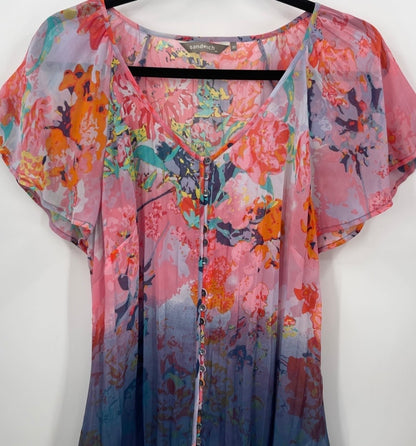 SANDWICH Sheer Floral Blouse