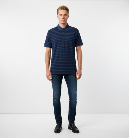 Michael Kors Stripe Polo Shirt
