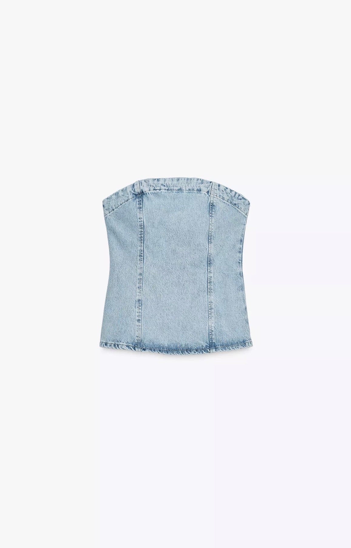 ZARA Z1975 Denim Tube Top