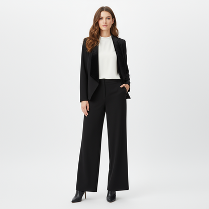 89th & Madison Velvet Trim Blazer
