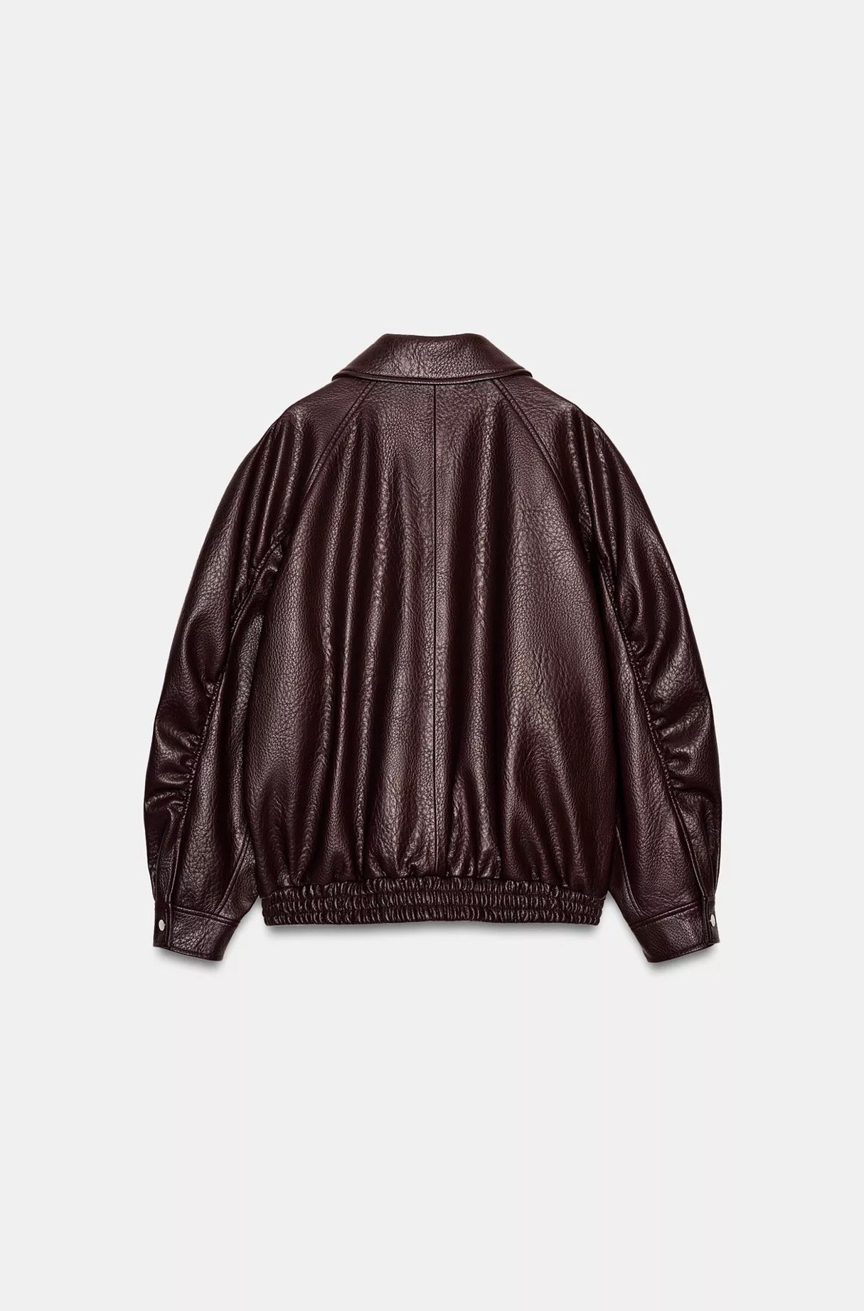 ZARA Faux Leather Bomber Jacket