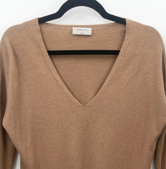BABATON Erin Wool Blend V-neck Sweater