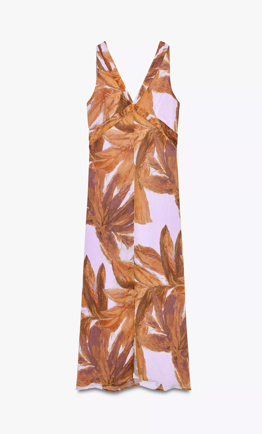 ZARA Printed Midi Dress