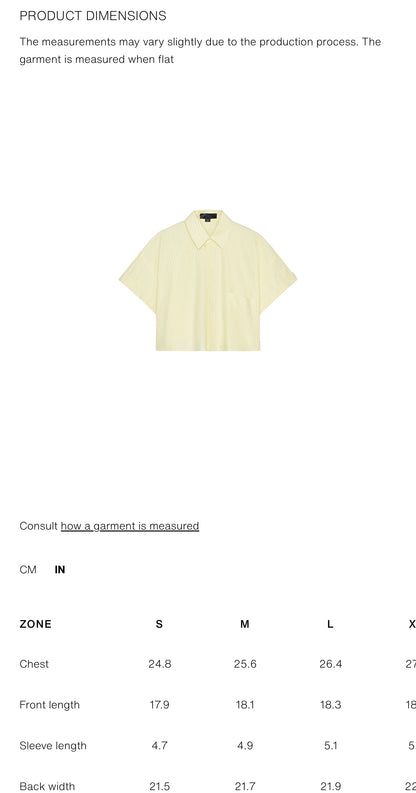 ZARA Poplin Crop Shirt