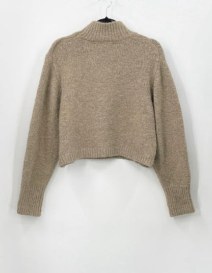 ZARA Alpaca/Wool Blend Mockneck Sweater