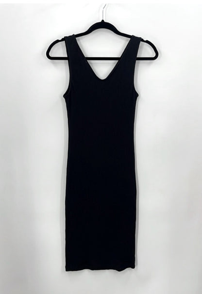 Retrod Rib Knit Sleeveless Midi Dress