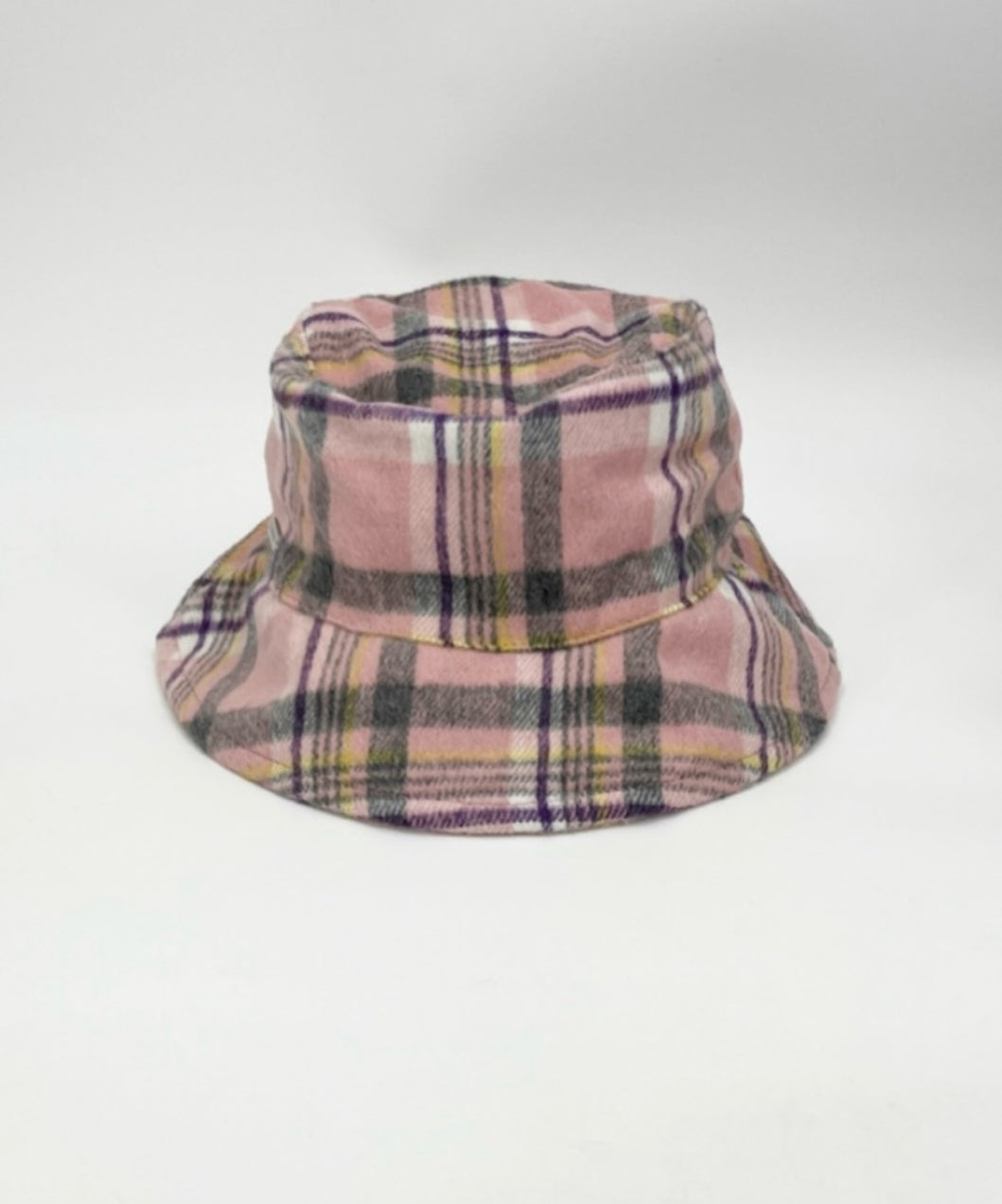 Nine West Reversible Plaid/Faux Fur Bucket Hat