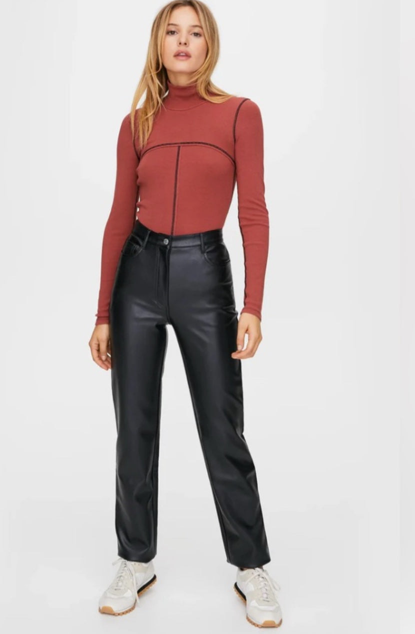 WILFRED "Melina" Faux Leather Pants