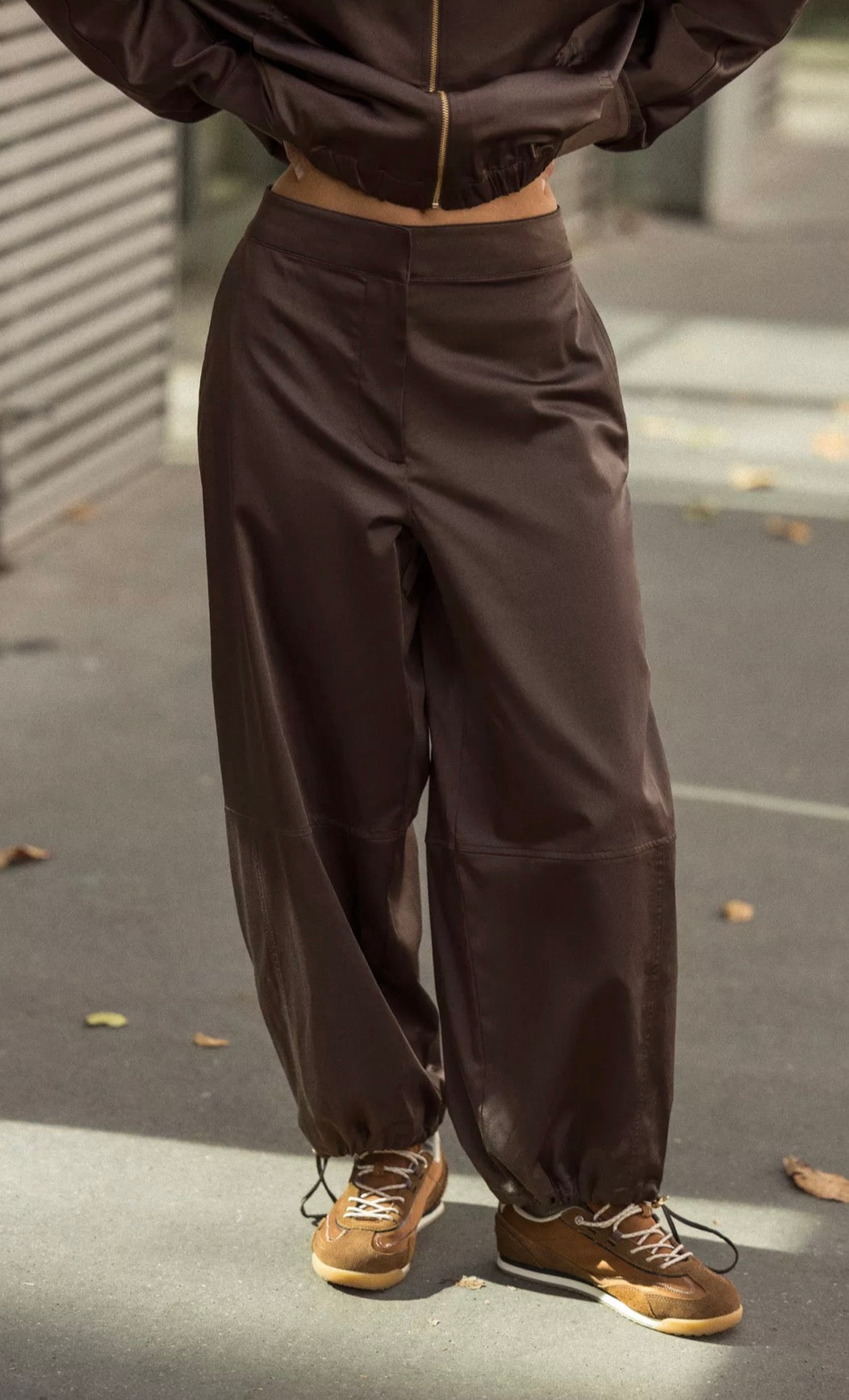 ZARA Satin Balloon Pants