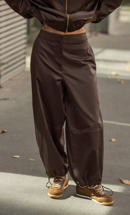 ZARA Satin Balloon Pants