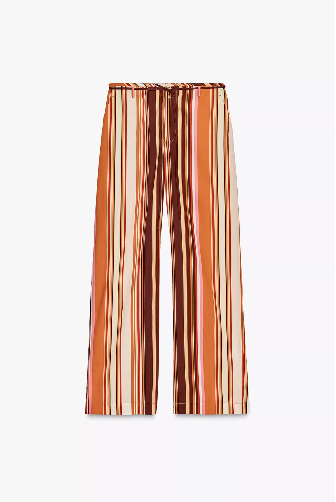 ZARA ZW Collection Striped Flare Pants