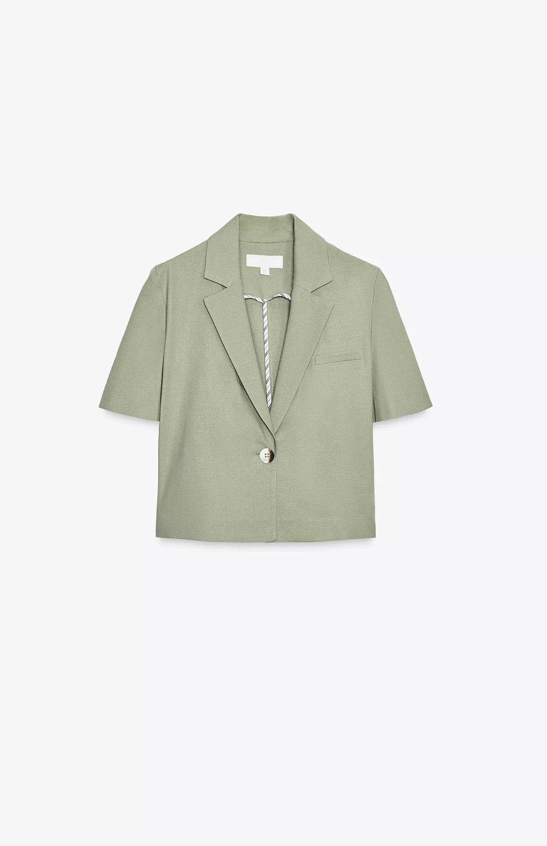 ZARA Linen Short Sleeve Blazer