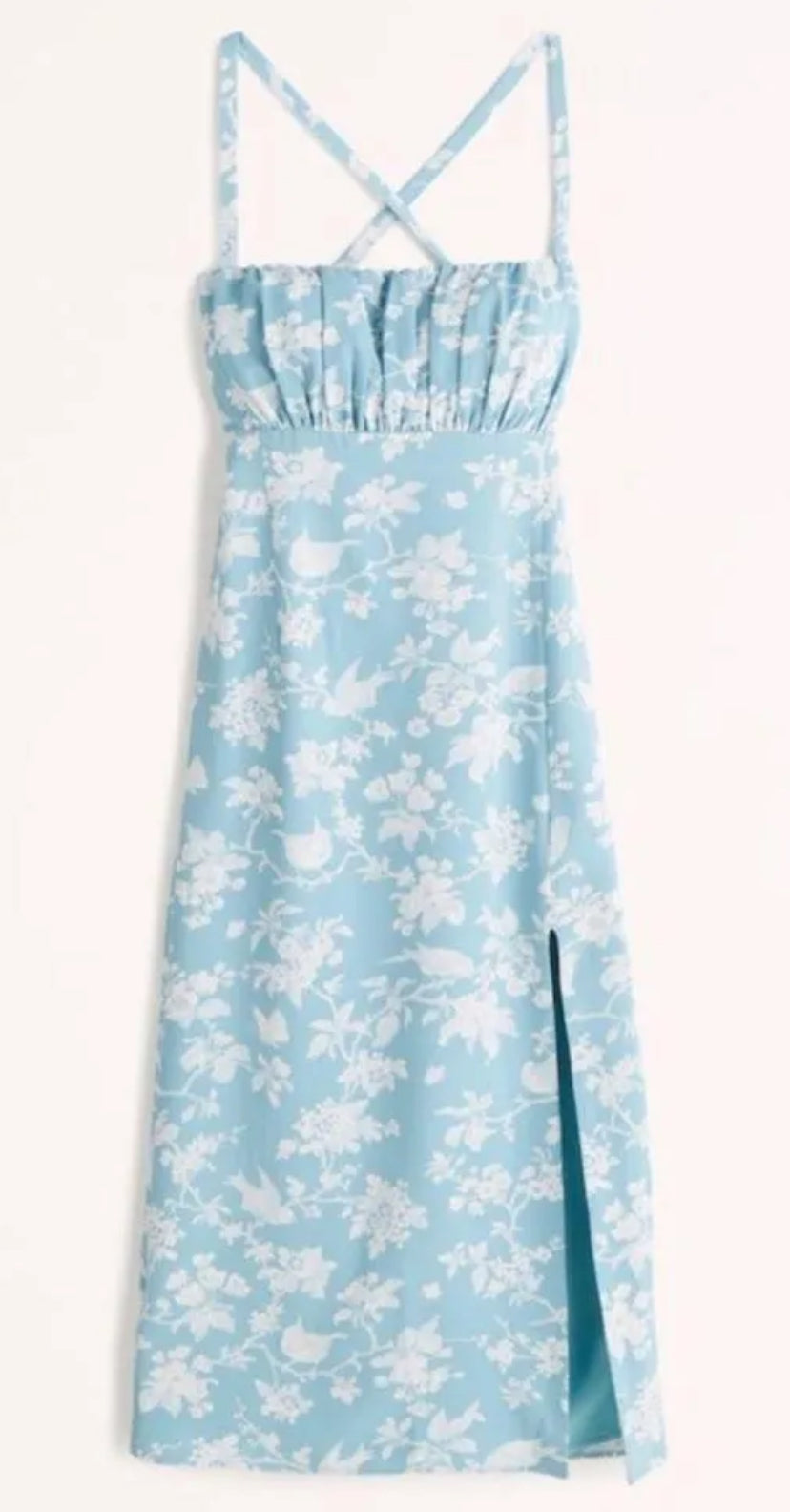 Abercrombie &amp; Fitch Robe midi froncée pour femme