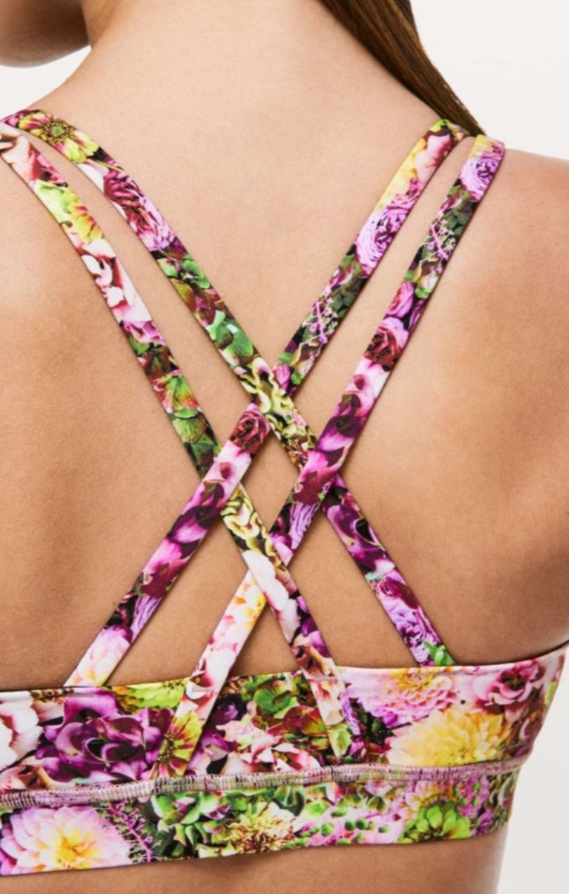LULULEMON Rare Energy Bra Nulux /Inflorescent Multi