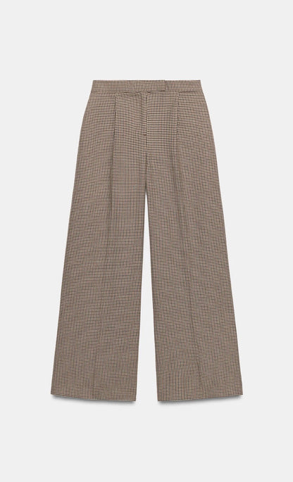 ZARA Wide Leg Darted Pants