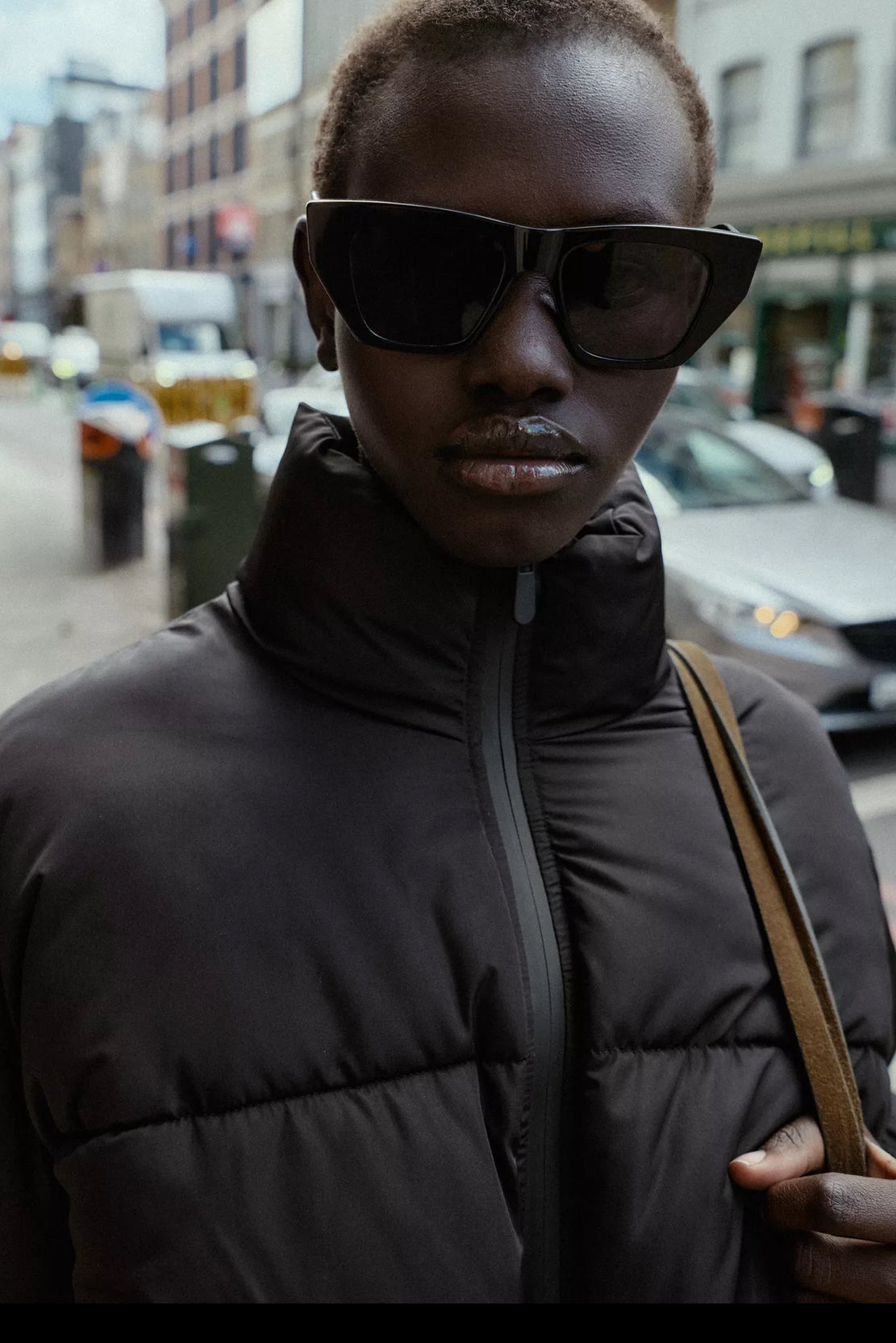 ZARA Combination Cropped Padded Jacket