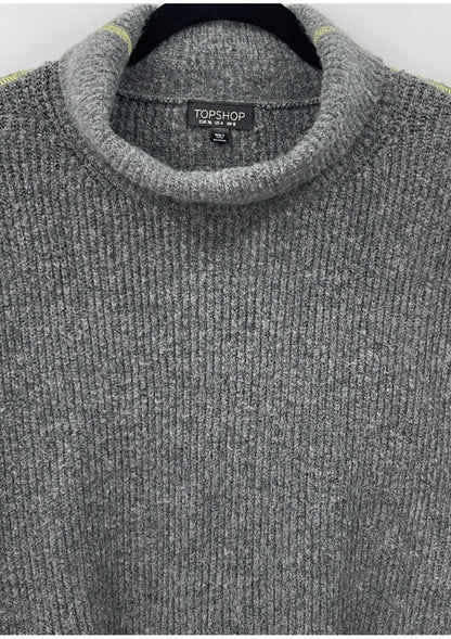 TOPSHOP Oversized Turtleneck Cropped Sweater