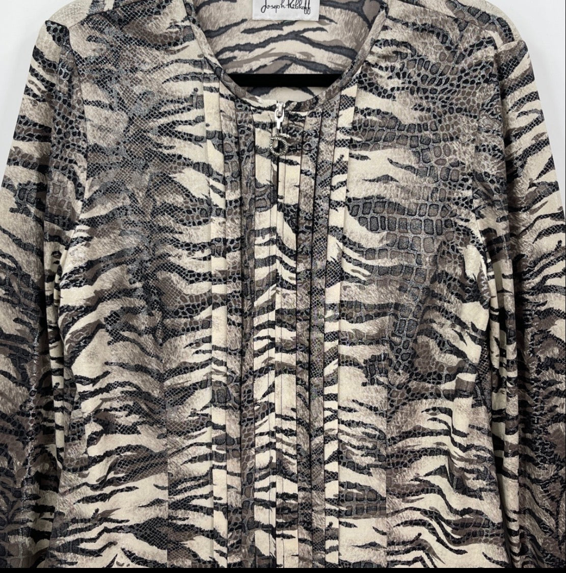JOSEPH RIBKOFF Animal Print Jacket