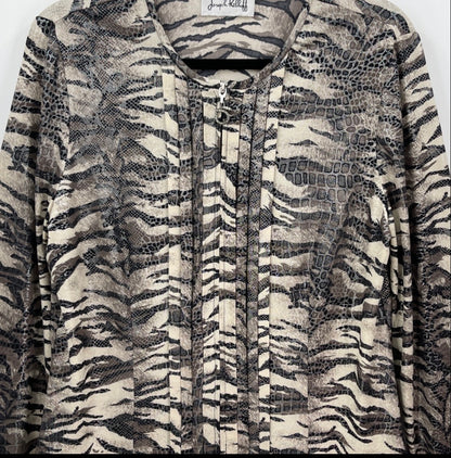 JOSEPH RIBKOFF Animal Print Jacket