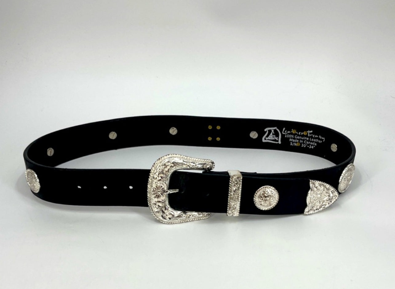 Leather Treaty Western Belt