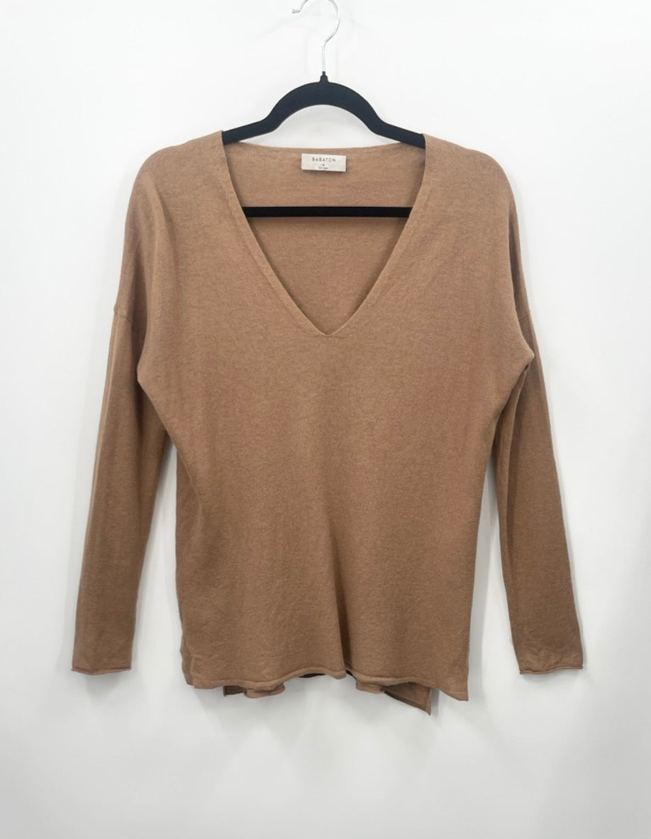 BABATON Erin Wool Blend V-neck Sweater