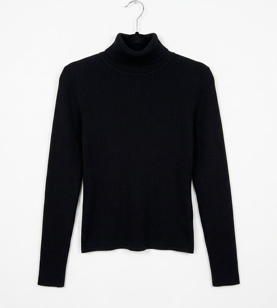 TRIBAL Turtleneck Ribbed Knit
Sweater