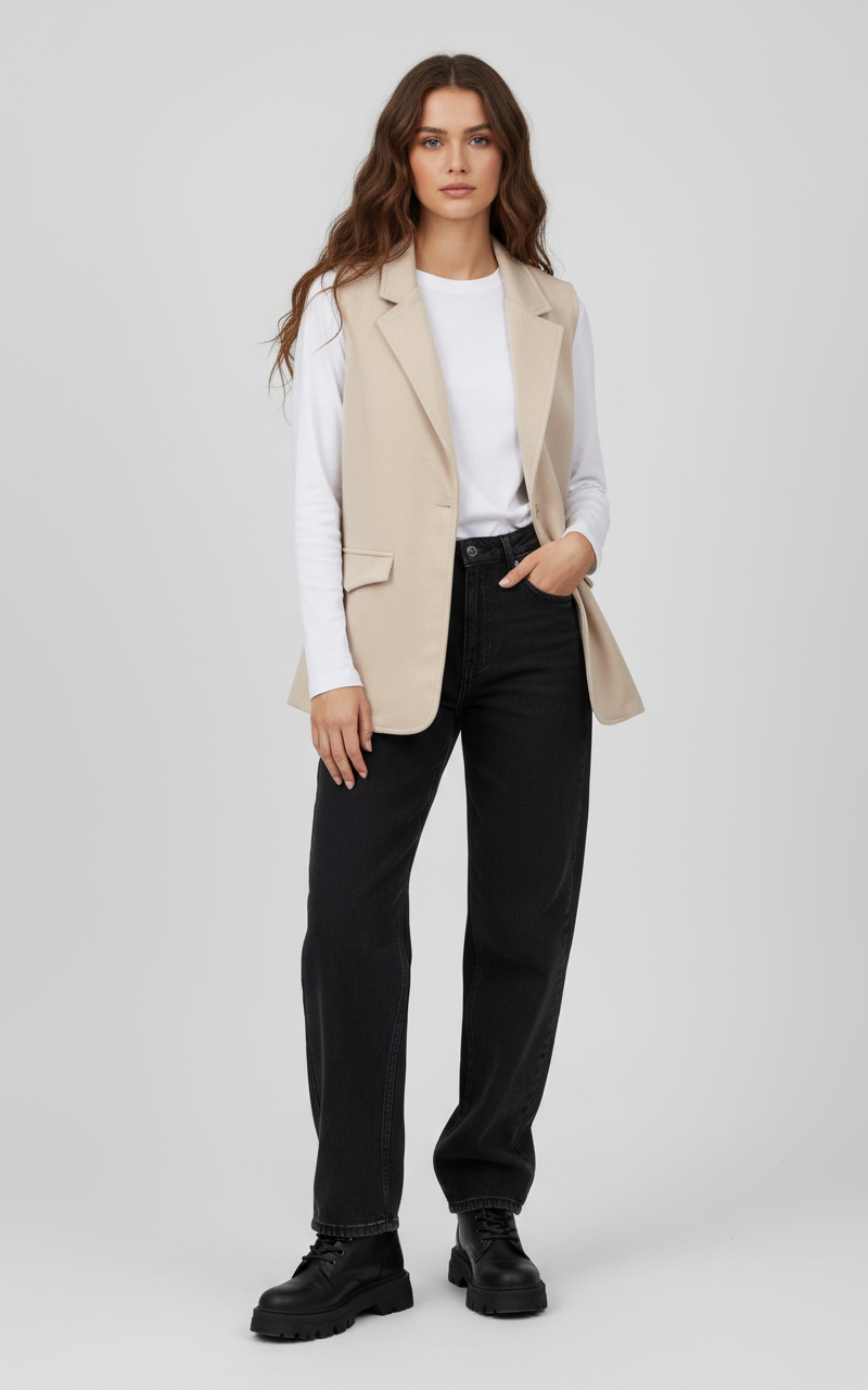 ALICE BLUE Faux Suede Vest