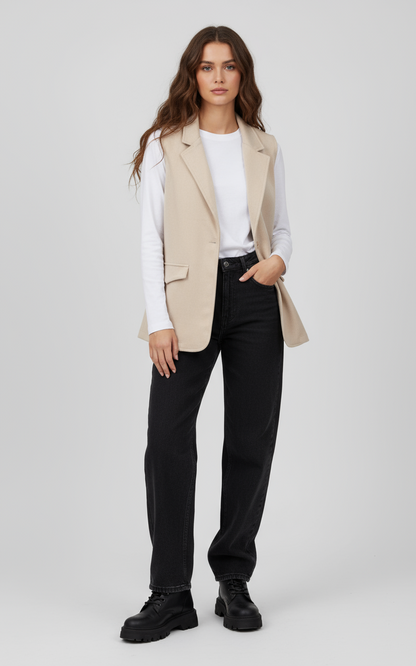 ALICE BLUE Faux Suede Vest