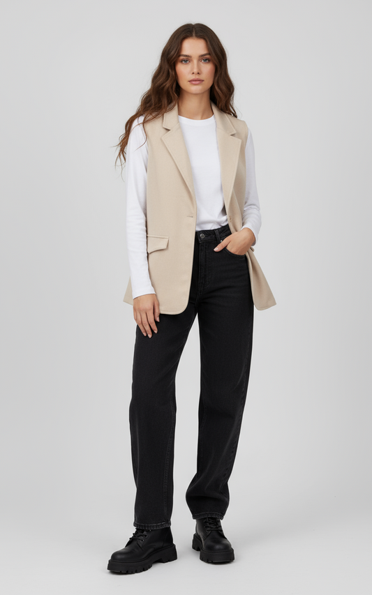 ALICE BLUE Faux Suede Vest