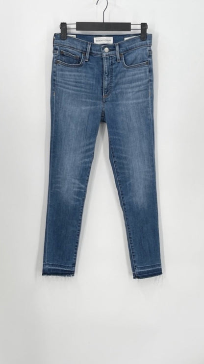 DENIM FORUM The Nico Mid Rise Skinny Crop Jeans